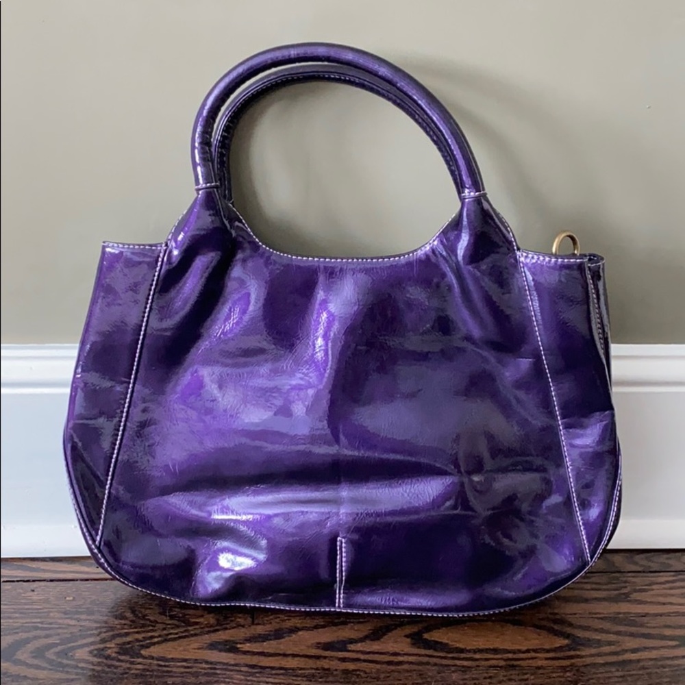Gorgeous shiny purple bag. Brand new